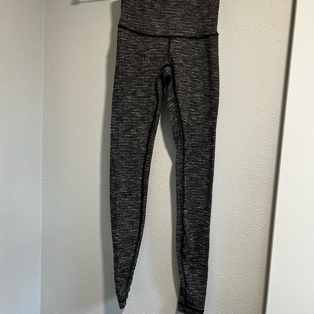 Lululemon High Rise Wunder Under Coco pique